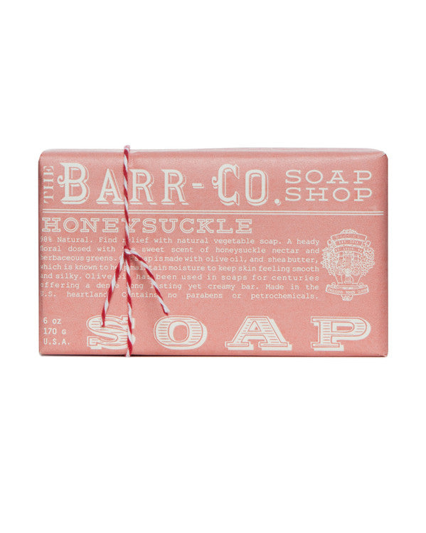 Honeysuckle Triple Milled Bar Soap - Barr-Co. Soap Shop
