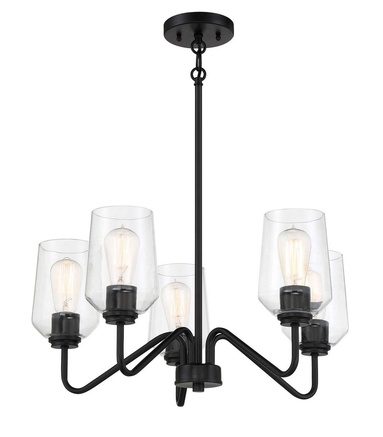 Craftmade - 56125-FB - Five Light Chandelier - Shayna - Flat Black