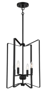 Craftmade - 56134-FB - Four Light Foyer Pendant - Shayna - Flat Black