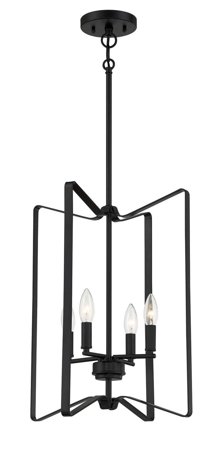 Craftmade - 56134-FB - Four Light Foyer Pendant - Shayna - Flat Black