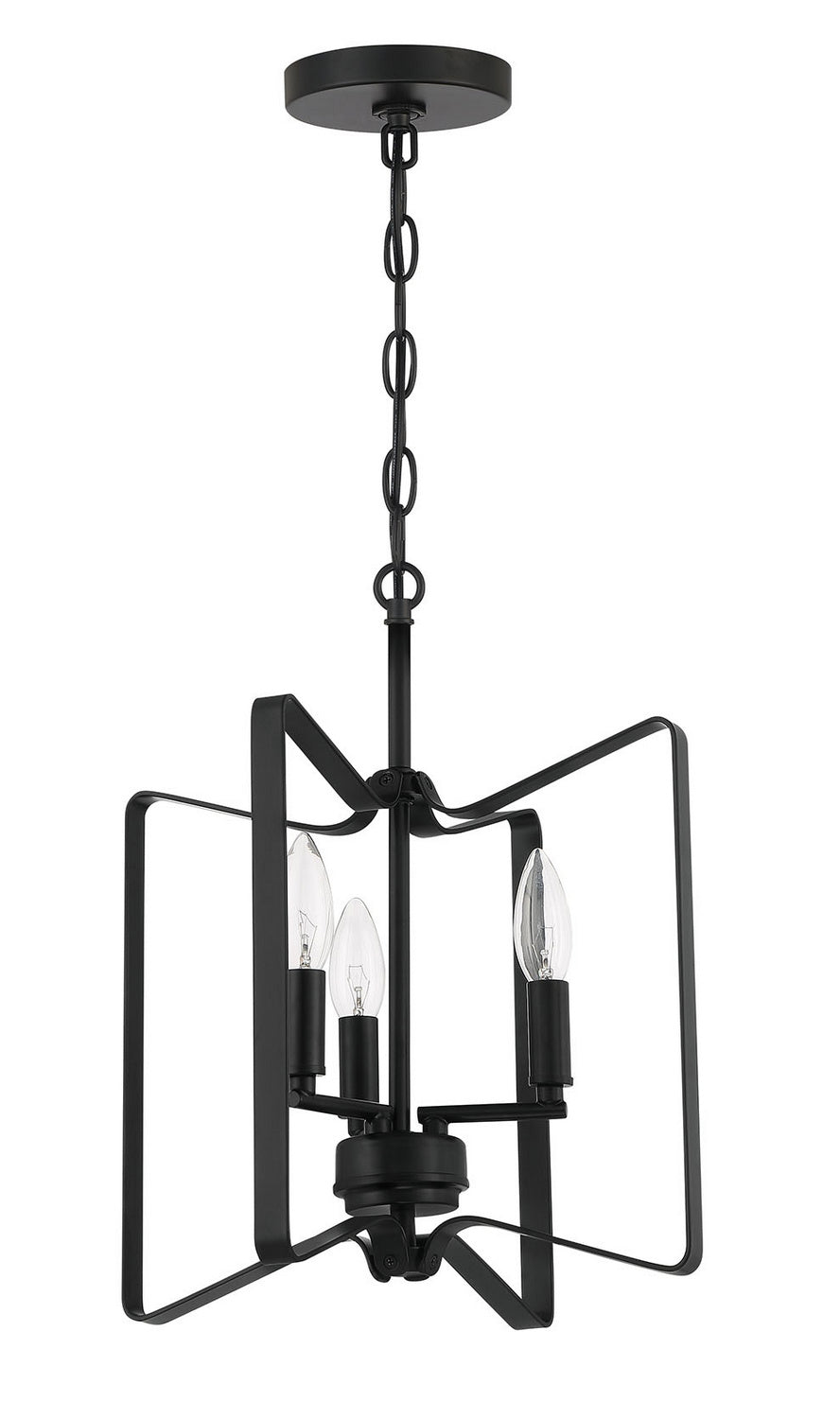 Craftmade - 56153-FB - Three Light Convertible Semi Flush - Shayna - Flat Black