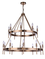 Craftmade - 54318-SB - 18 Light Chandelier - Larrson - Satin Brass