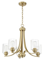 Craftmade - 50525-SB - Five Light Chandelier - Bolden - Satin Brass