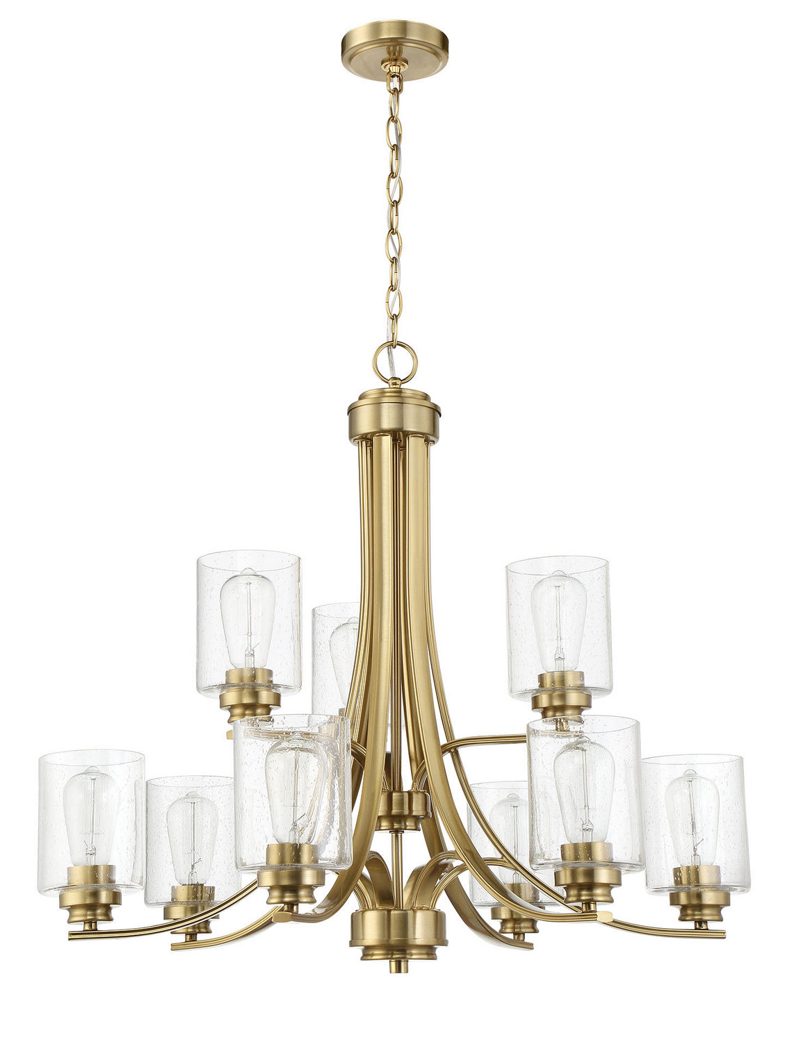 Craftmade - 50529-SB - Nine Light Chandelier - Bolden - Satin Brass