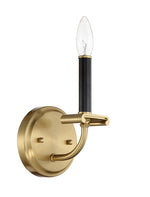 Craftmade - 54861-FBSB - One Light Wall Sconce - Stanza - Flat Black/Satin Brass