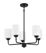 Craftmade - 56025-FB - Five Light Chandelier - Stowe - Flat Black