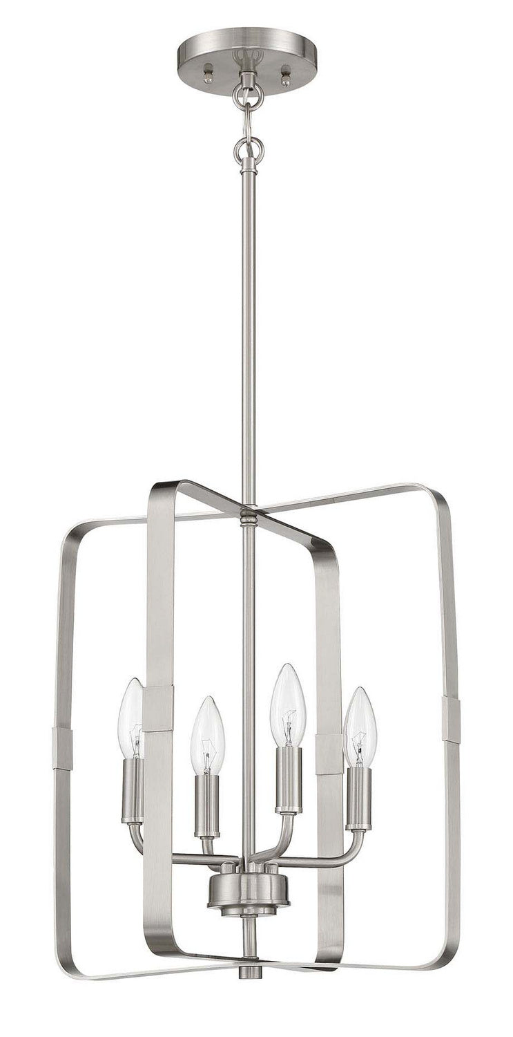 Craftmade - 56034-BNK - Four Light Foyer Pendant - Stowe - Brushed Polished Nickel