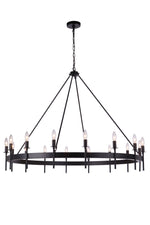 Craftmade - 54316-FB - 16 Light Chandelier - Larrson - Flat Black