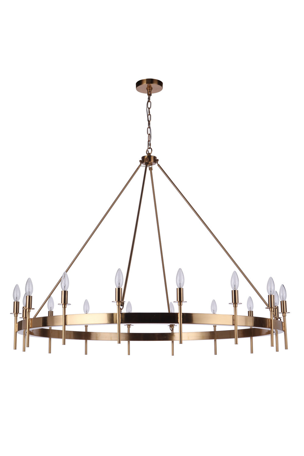 Craftmade - 54316-SB - 16 Light Chandelier - Larrson - Satin Brass