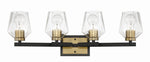 Craftmade - 56904-FBSB - Four Light Vanity - Avante Grand - Flat Black/Satin Brass