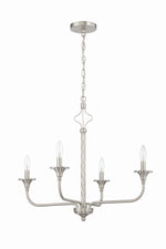 Craftmade - 57024-BNK - Four Light Chandelier - Jolenne - Brushed Polished Nickel