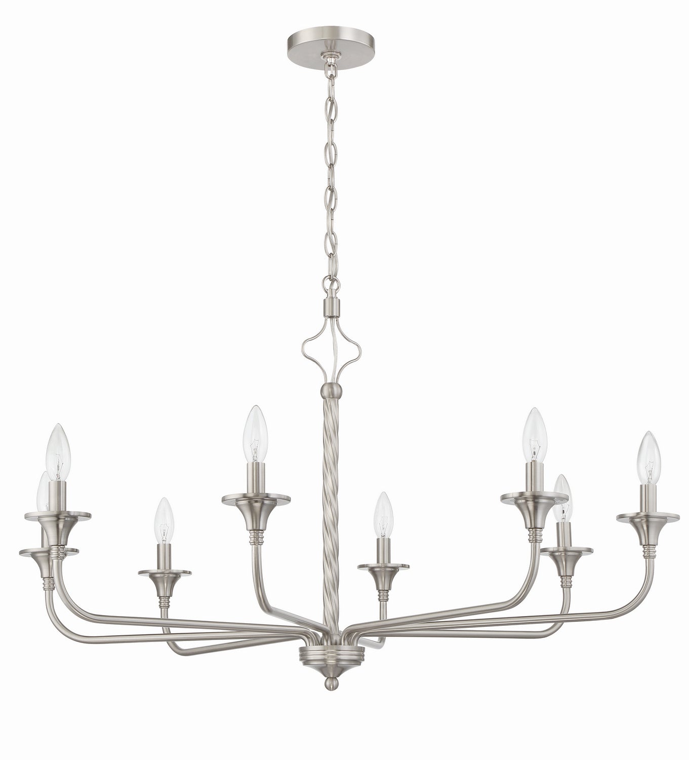 Craftmade - 57028-BNK - Eight Light Chandelier - Jolenne - Brushed Polished Nickel