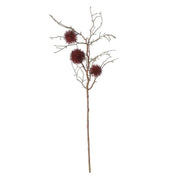 30 Inch Burgundy Chestnut Ball Stem