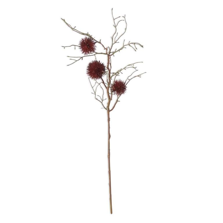 30 Inch Burgundy Chestnut Ball Stem