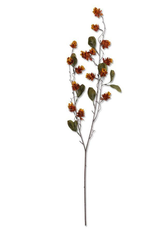 35 Inch Rust Hops w/Leaves Spray