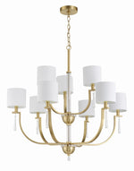 Craftmade - 58229-SB - Nine Light Chandelier - Fortuna - Satin Brass