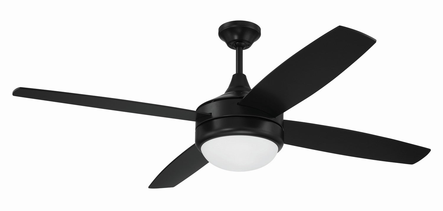 Craftmade - PHZ52FB4 - 52"Ceiling Fan - Phaze II - Flat Black