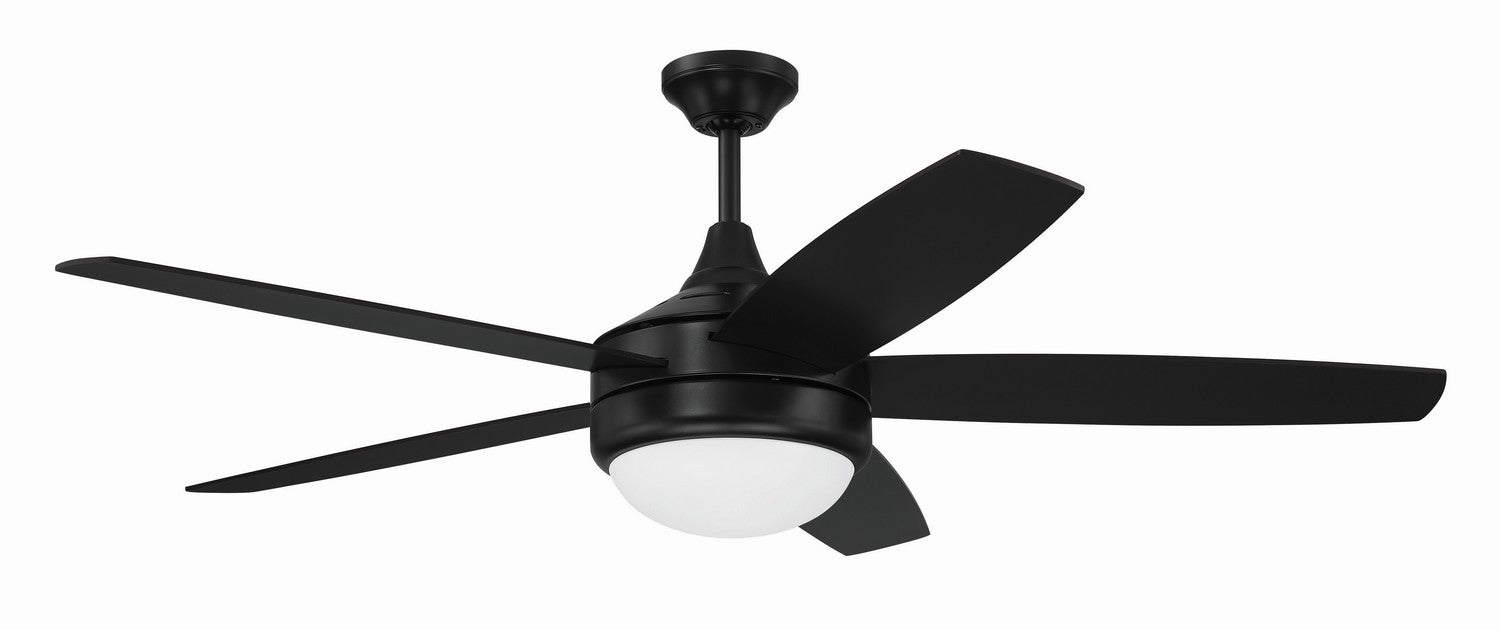 Craftmade - PHZ52FB5 - 52"Ceiling Fan - Phaze II - Flat Black