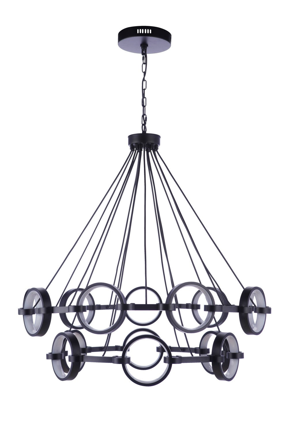 Craftmade - 59315-FB-LED - LED Chandelier - Context - Flat Black