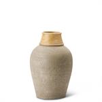 Wood Neck Gray Terracotta Vase - 3 Sizes
