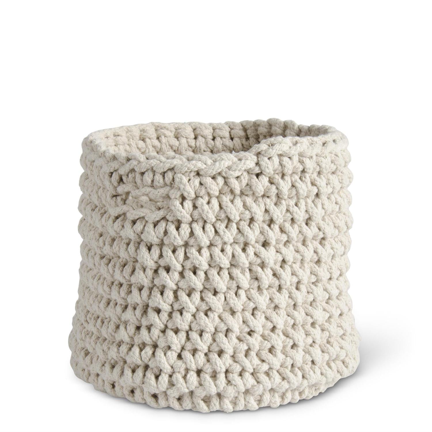 Cream Woven Rope Basket - 3 Sizes