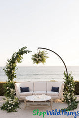 Over the Table Curved Hanging Chandelier, Cake or Floral Display Stand