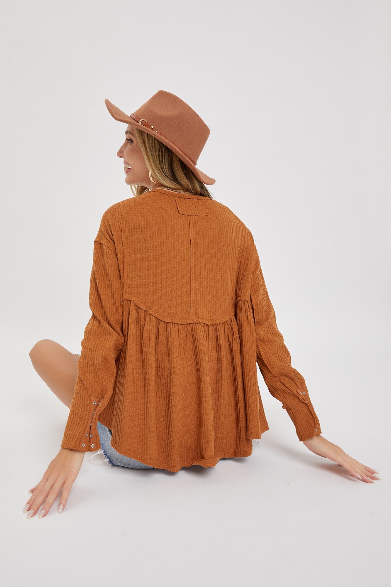 BABYDOLL SLOUCHY TOP - 2 Colors