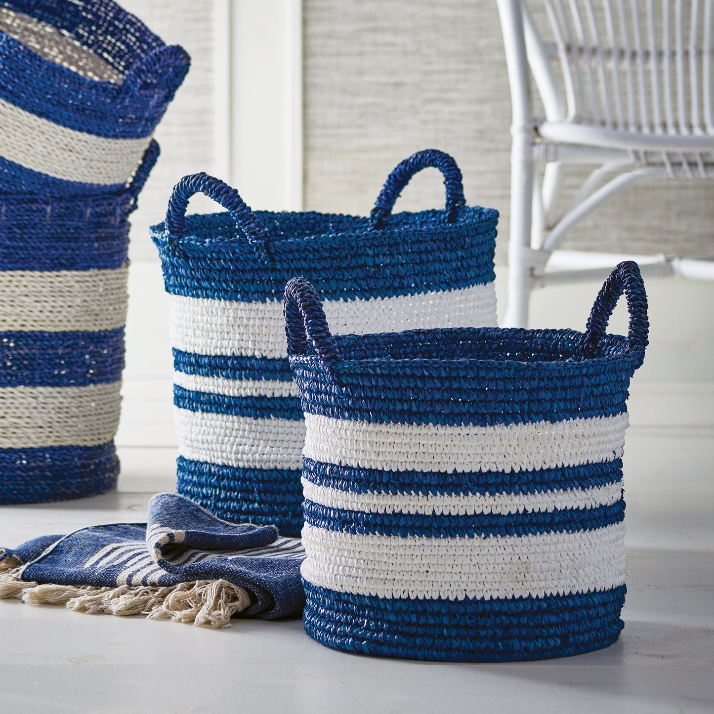 BARCLAY BUTERA TOTES ADORE MARKET TOTES, SET OF 2