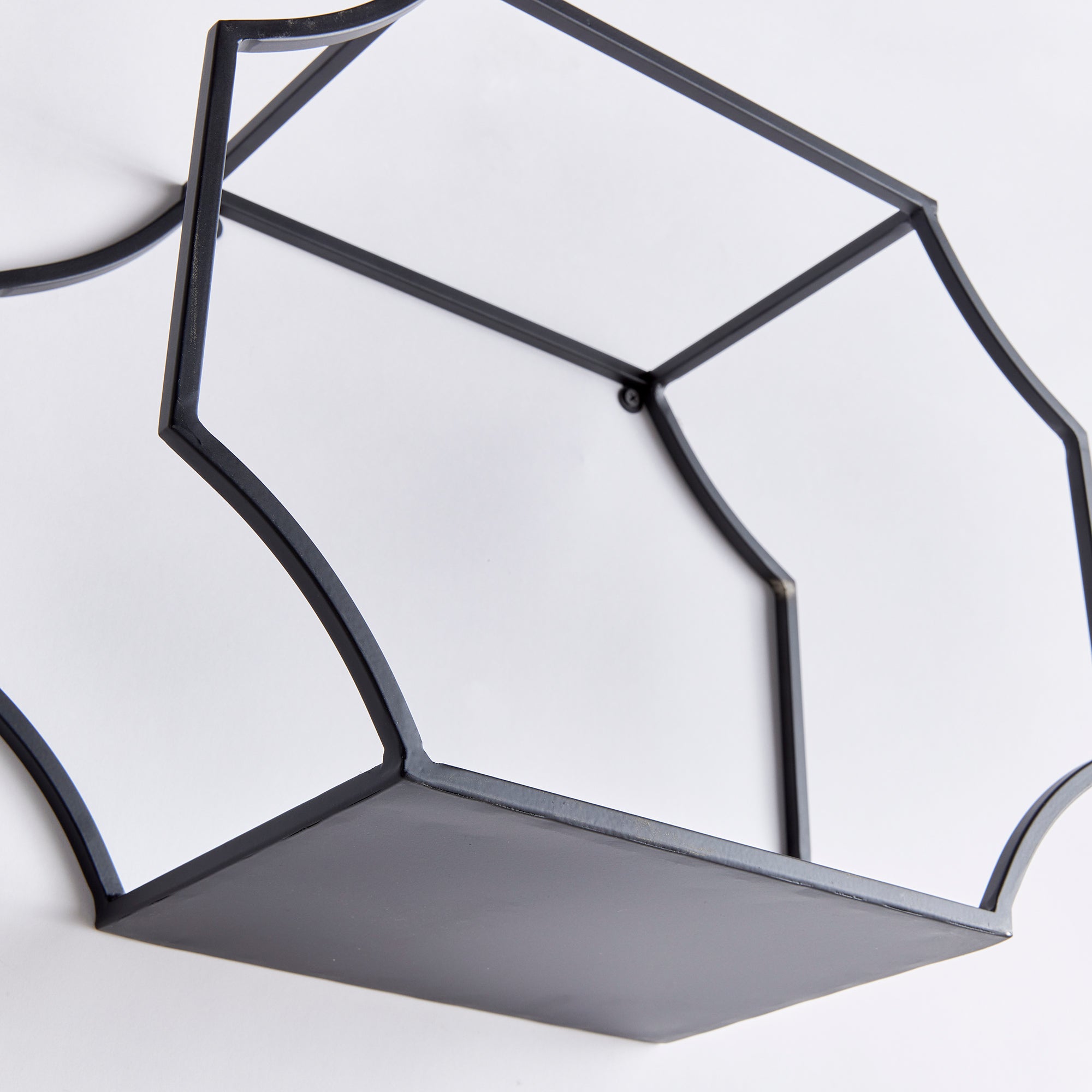 Hudson Mirrored Wall Shelves St/3