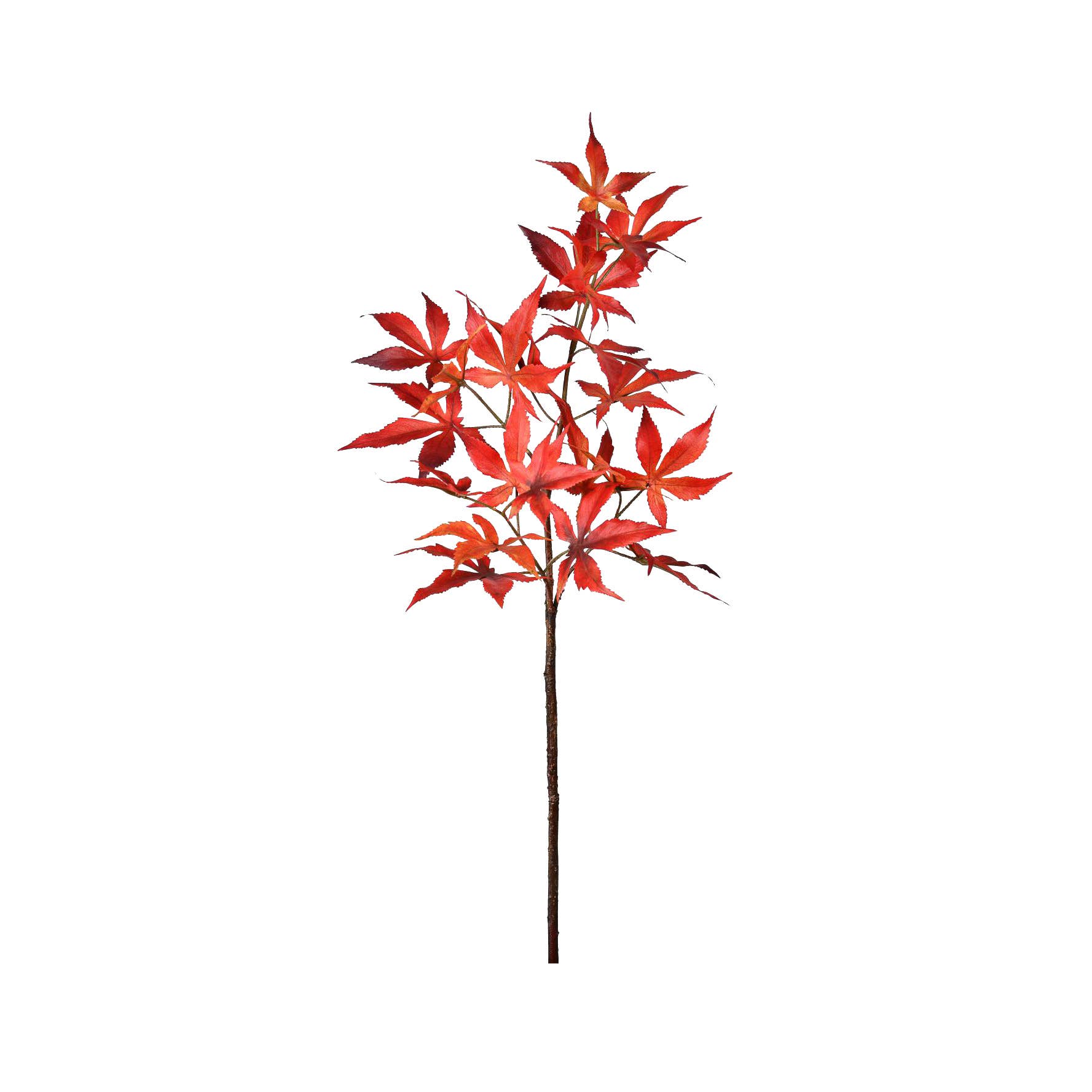 Japanese Maple Leaf Stem - 28 Inch - Orange