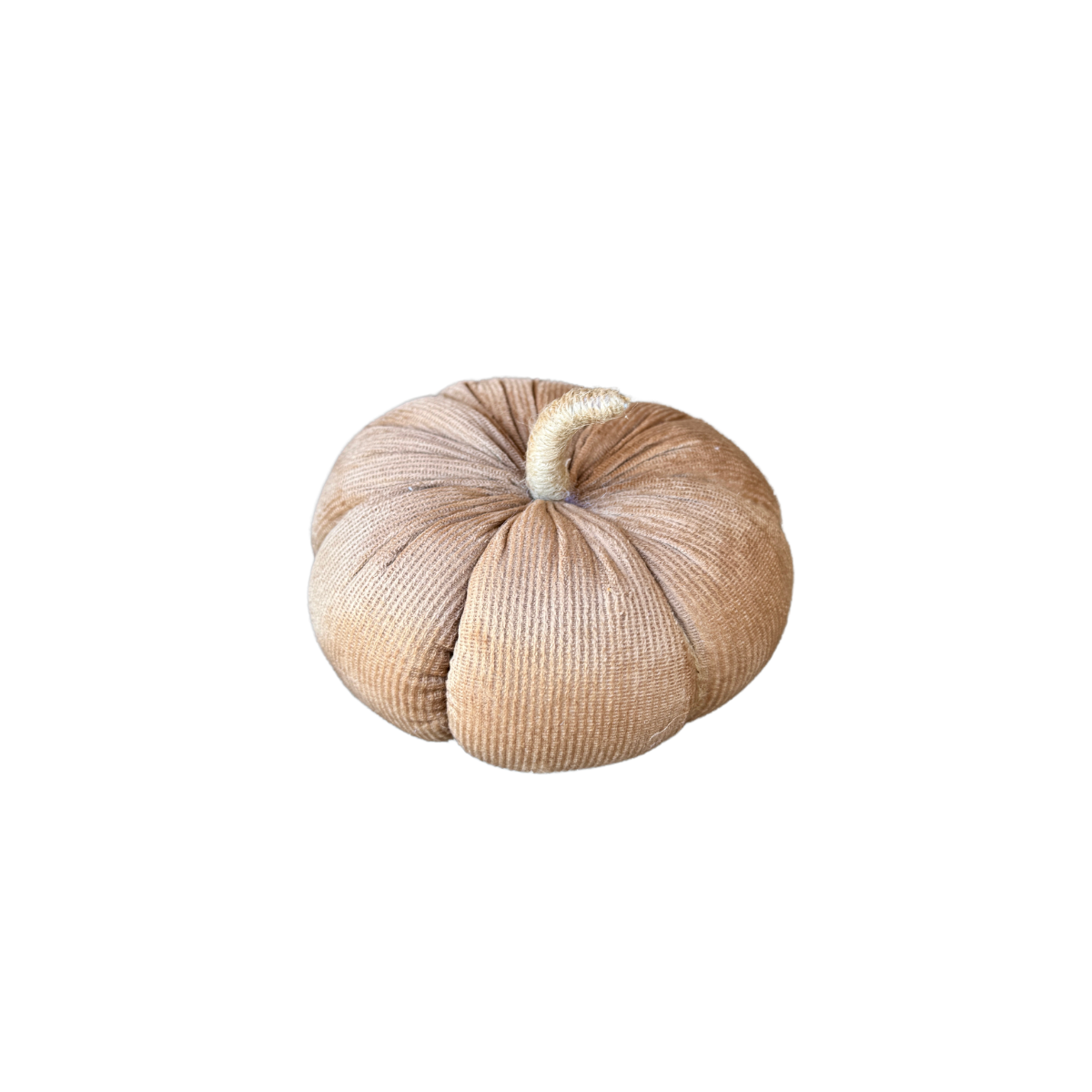 Lrg. Tan Corduroy Pumpkin