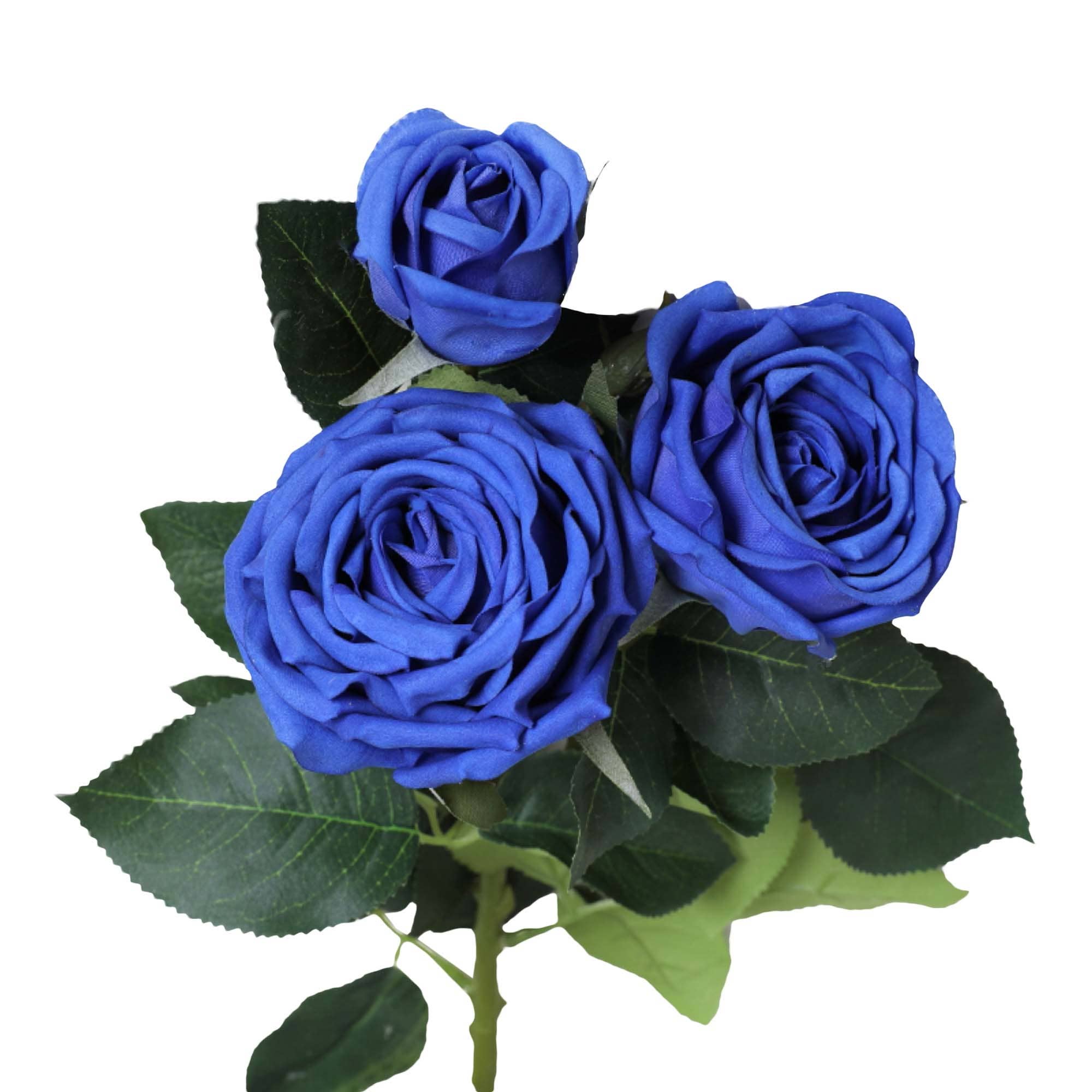 28.75"-Elegant large bloom Real Touch Cabbage Rose: Ivory