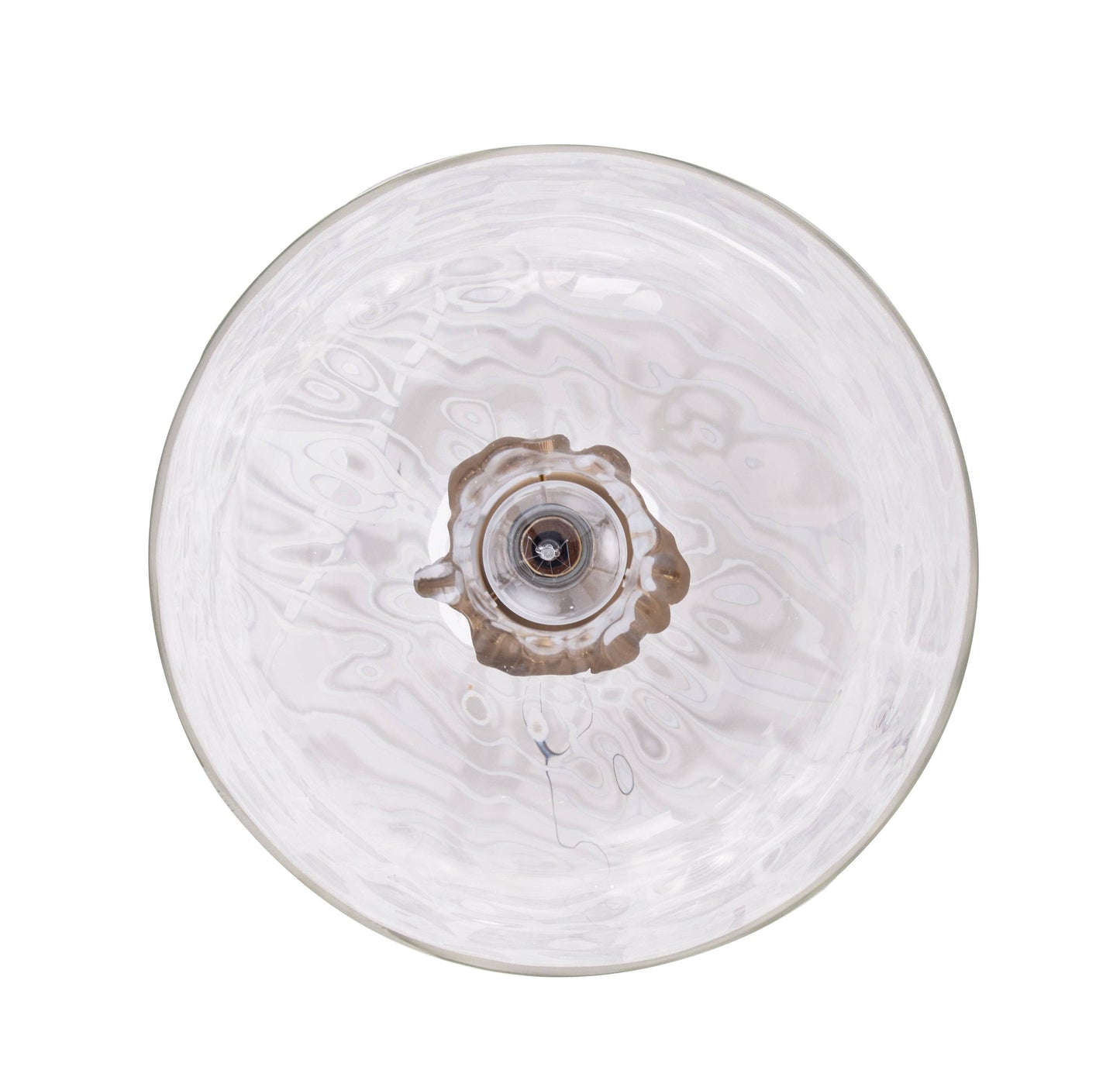 Kara Farmhouse 1-Light Textured Glass Gold Pendant Light