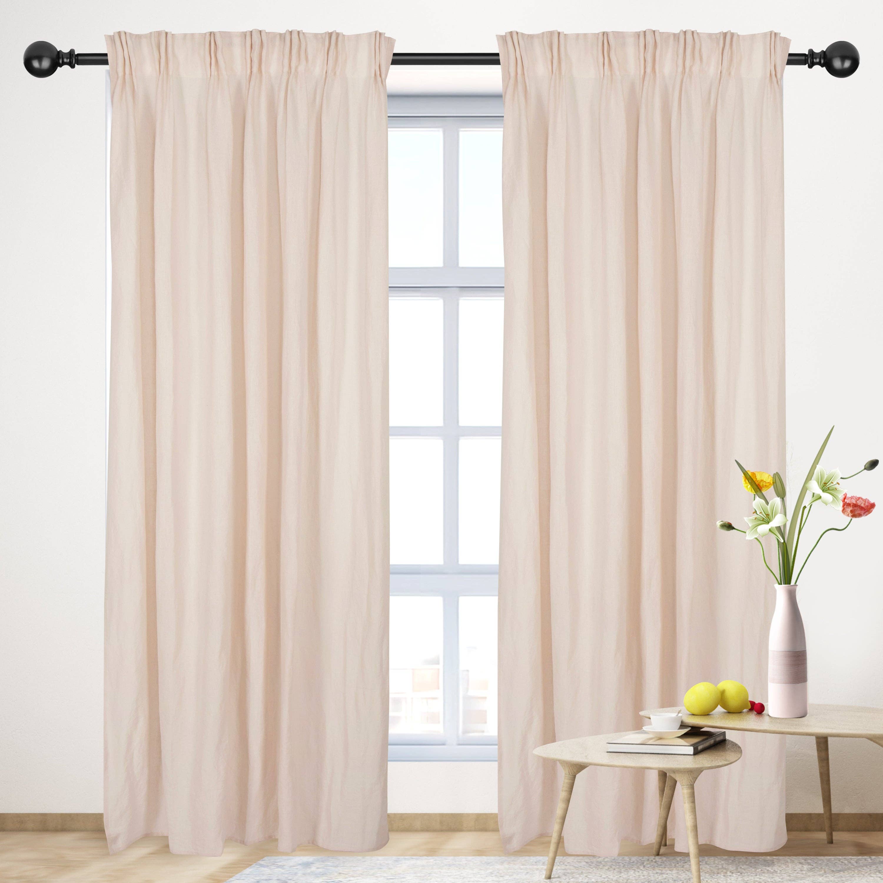 Basic Curtain: White / Cotton Lining / 5096