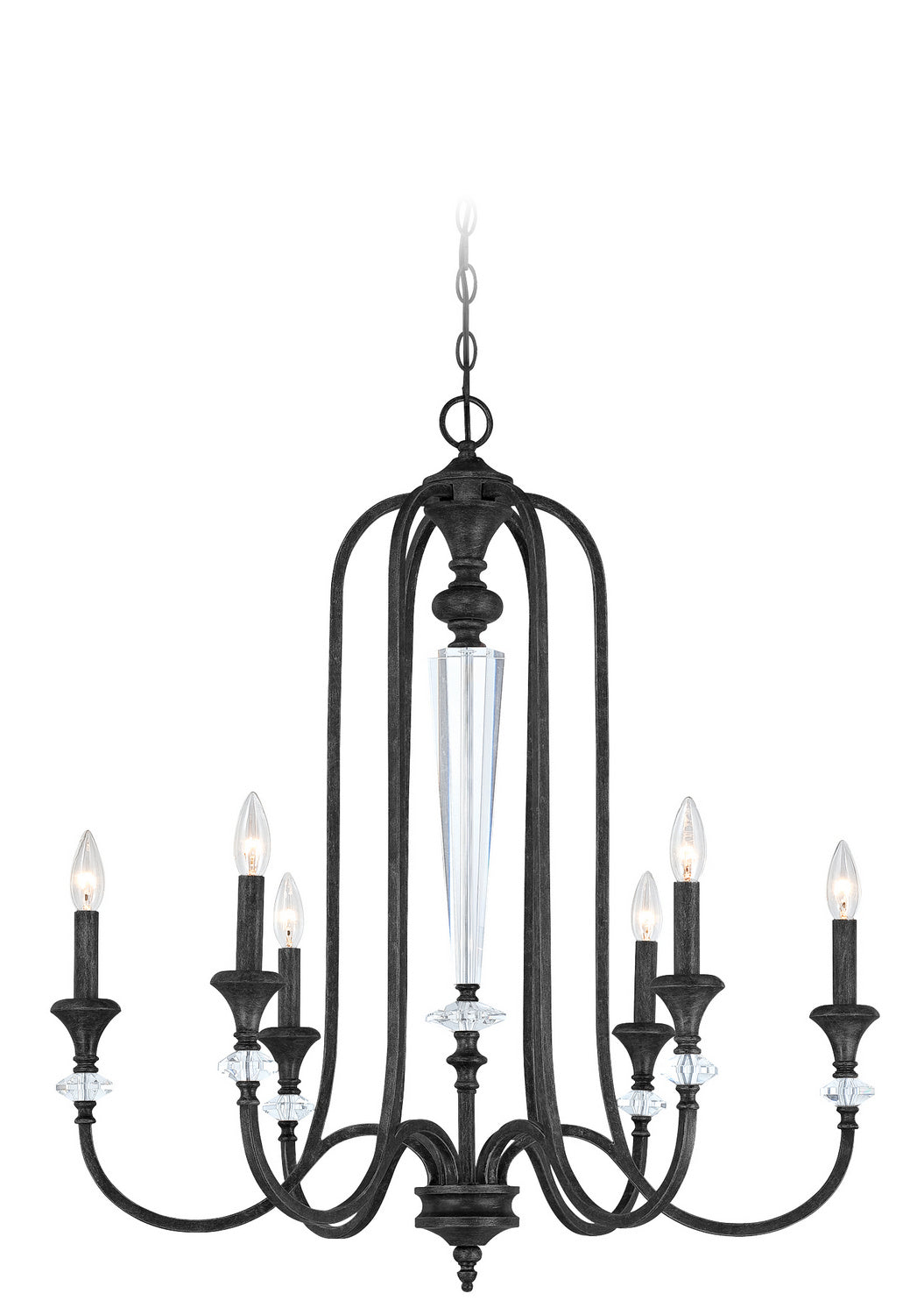 Craftmade - 26726-MBS - Six Light Chandelier - Boulevard - Mocha Bronze/Silver