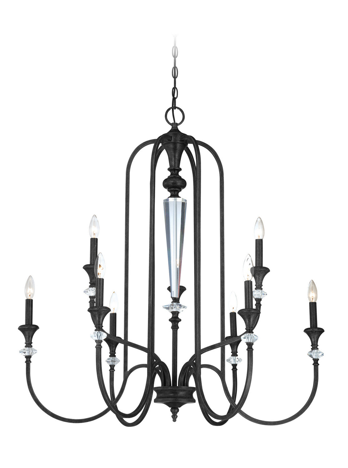 Craftmade - 26729-MBS - Nine Light Chandelier - Boulevard - Mocha Bronze/Silver