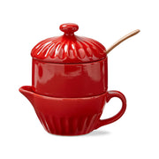 Stinson Cream + Sugar Set - Red