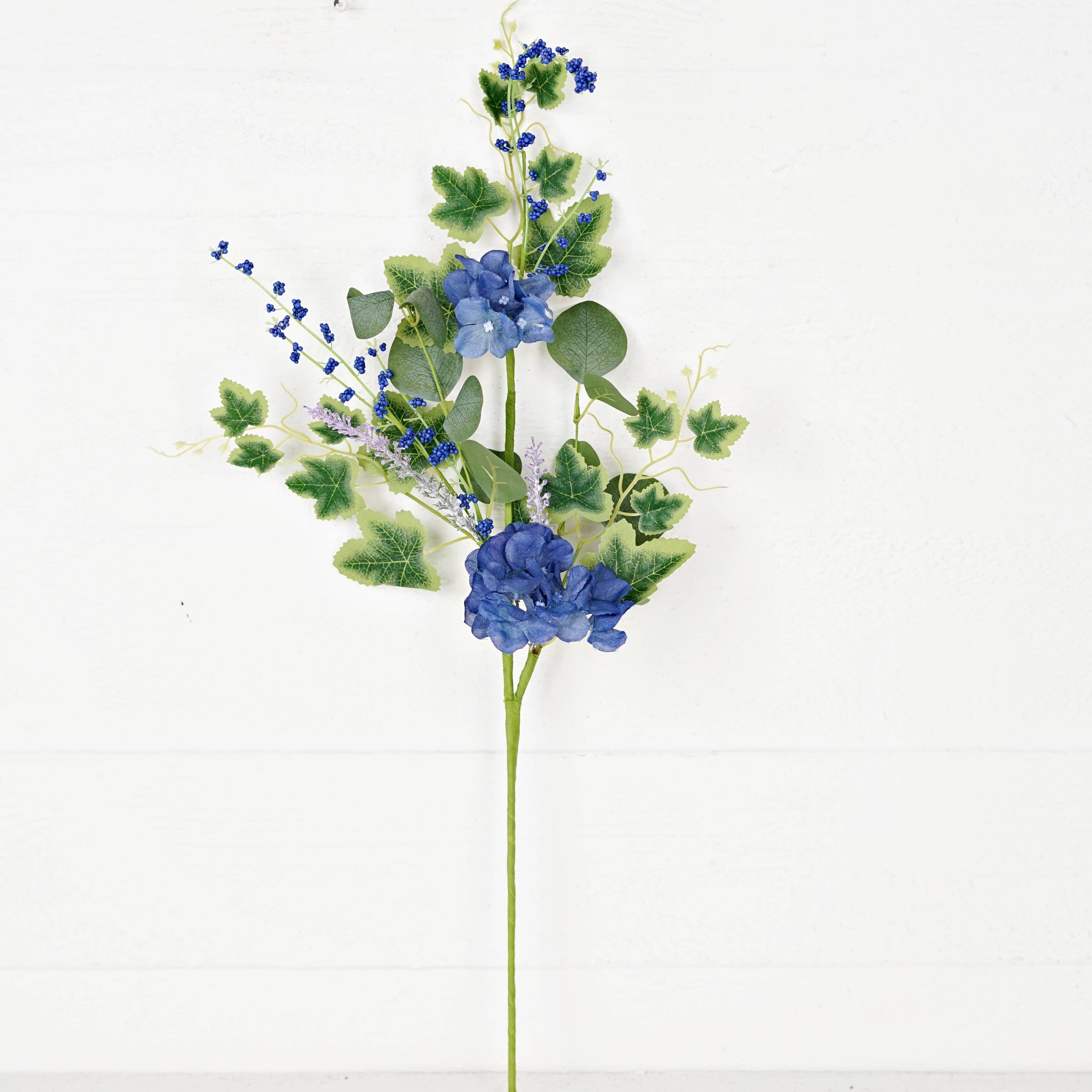 35625-24in Spray-Blue Hydrangea Garden