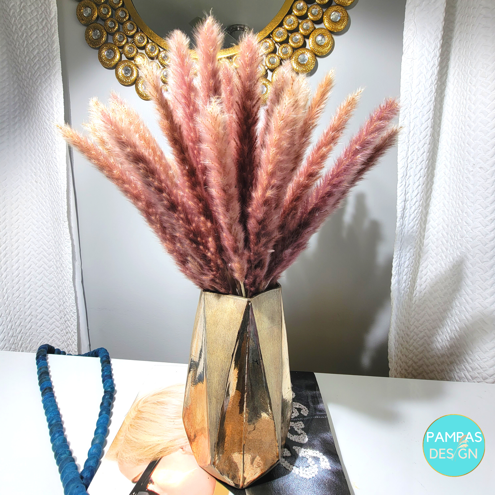 Pampas Grass Brown 30 Stems: 30 Stems / Natural Brown