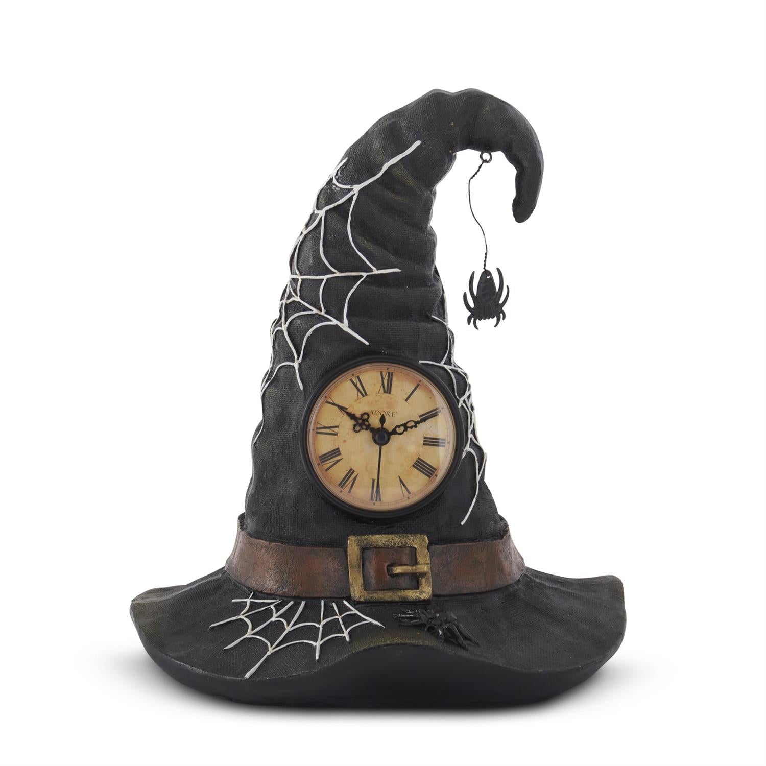 11.5 Inch Resin Witch Hat Clock