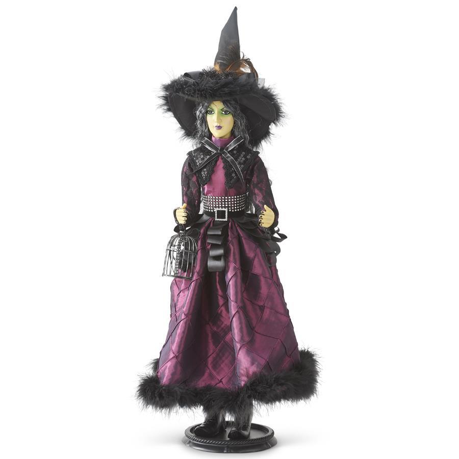 32 Inch Samantha Witch w/Iridescent Purple Dress
