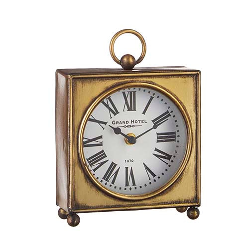 Antique Gold Clock - 8.5"