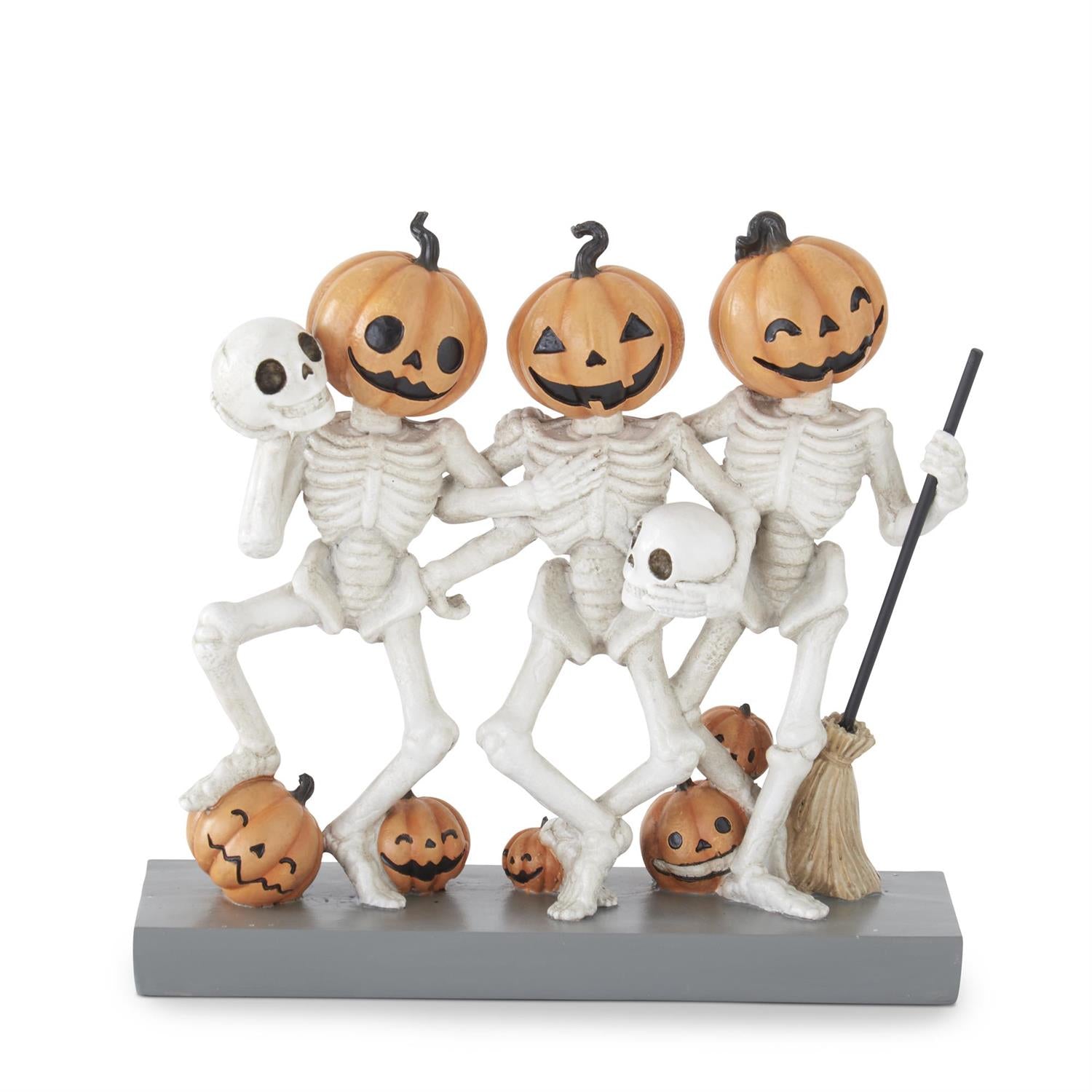 8 Inch Dancing Jack O Lantern Skeleton Men