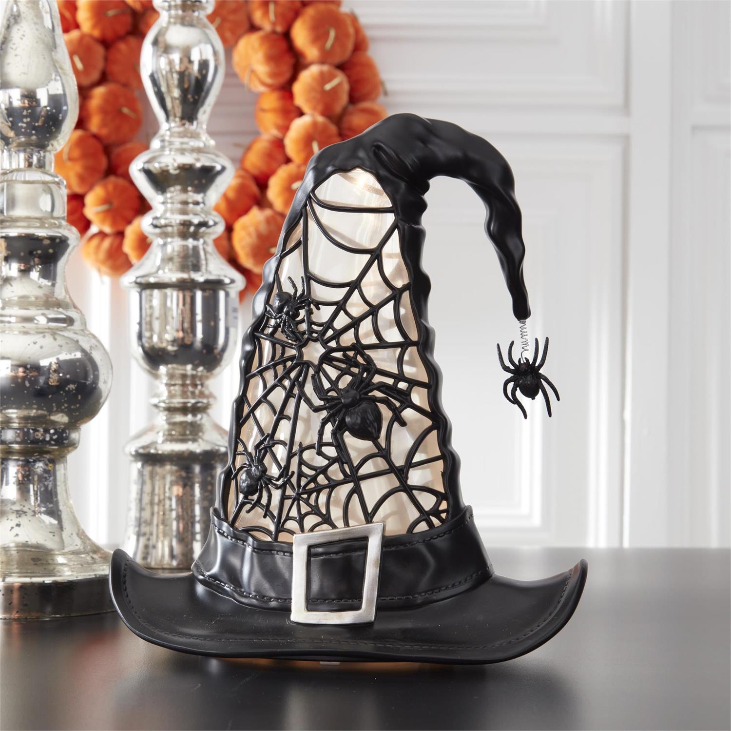 9.75 Inch Water Spinning LED Witch Hat