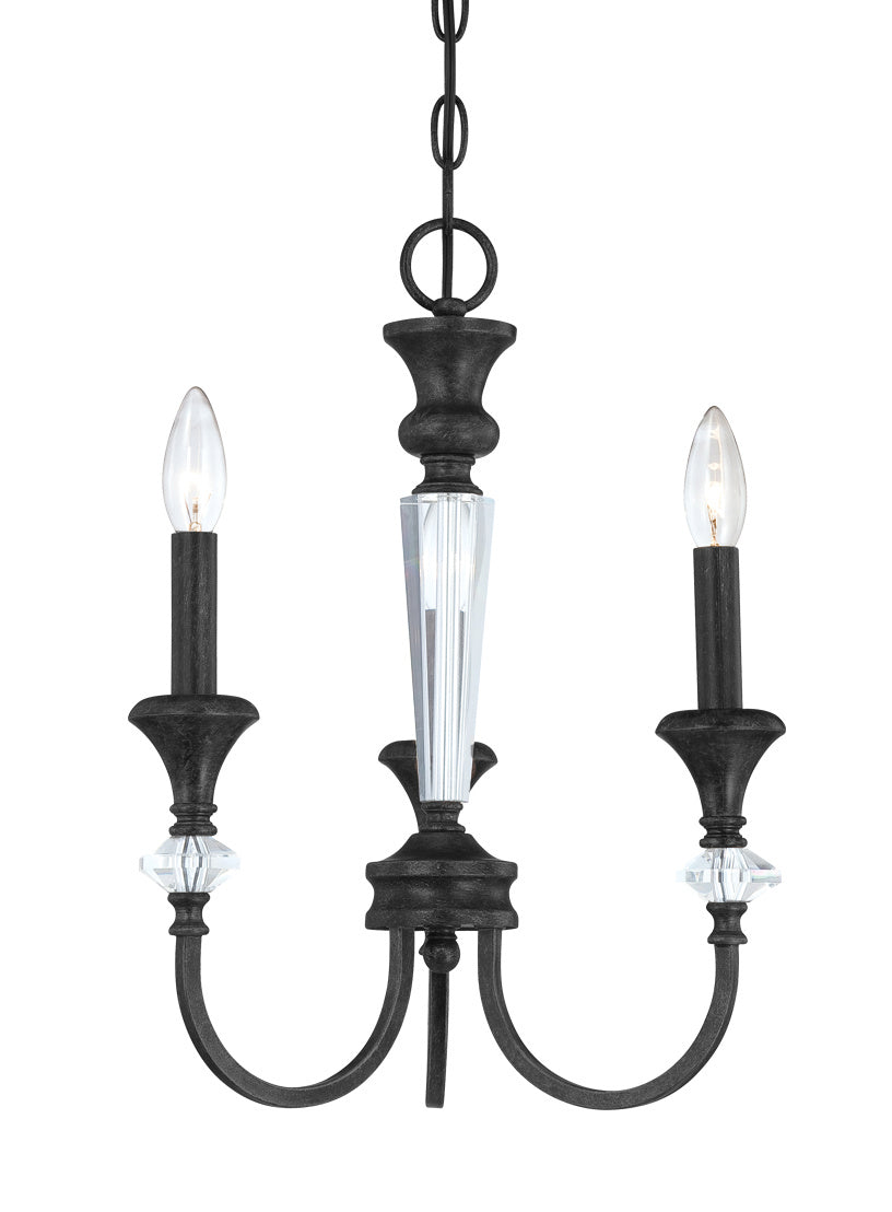 Craftmade - 26733-MBS - Three Light Chandelier - Boulevard - Mocha Bronze/Silver