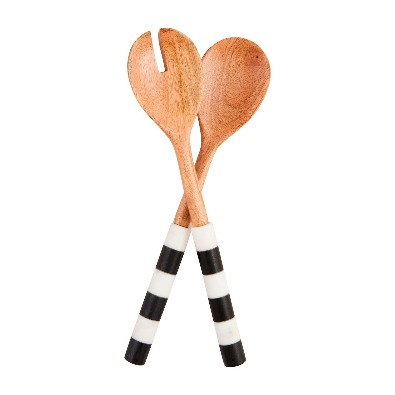 Striped Serving Utensil Set