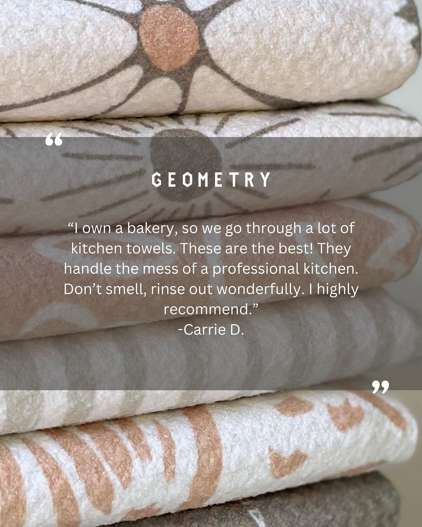 Moths, Bats, Oh My! Geometry Tea Towel
