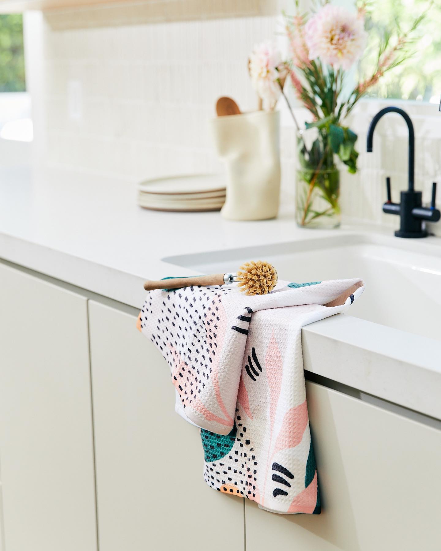 Moths, Bats, Oh My! Geometry Tea Towel