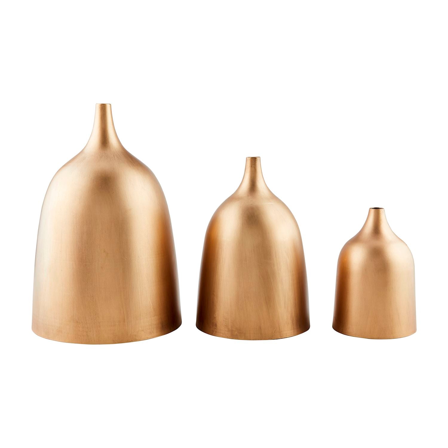 Nesting Brass Vases - 3 Sizes