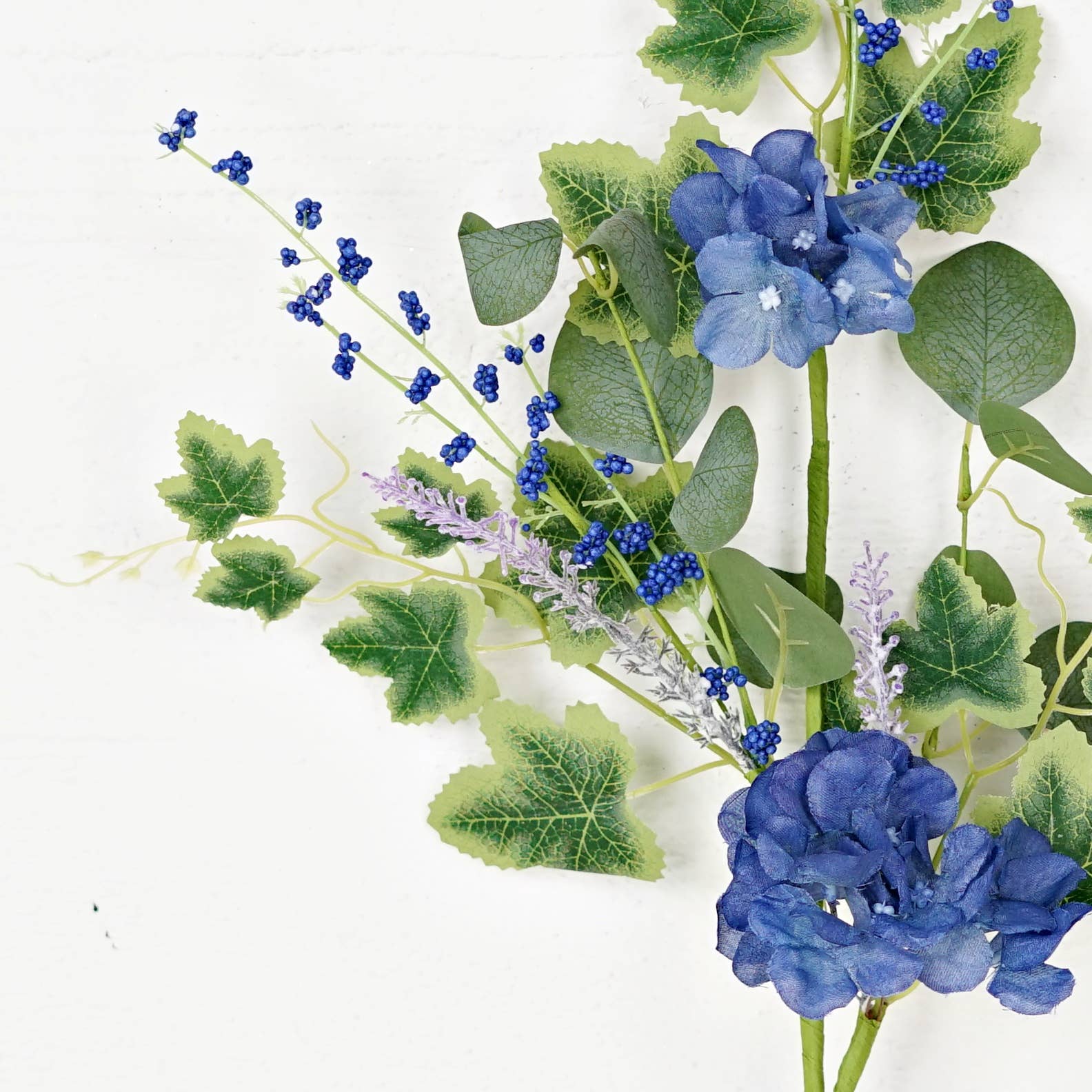 35625-24in Spray-Blue Hydrangea Garden